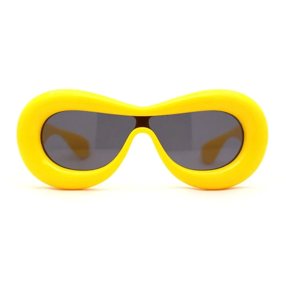 Women Sunglasses Fashion Celebrity Style‎ Yellow Frame Thick Frame Outdoor Party